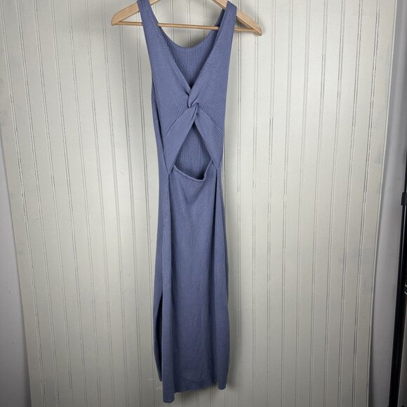 Freshman 1996 Ribbed Dress Women's Size Small in a Periwinkle Color Back Design - Picture 1 of 9
